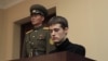 Matthew Miller, a U.S. citizen, sits on the dock at the Supreme Court during his trial in Pyongyang, North Korea, Sept. 14, 2014.