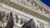 Detail of the West Facade of the U.S. Supreme Court, Washington, March 7, 2011.