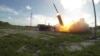 지난 201년 11월 실시한 미군의 고고도 미사일 방어체계인 '사드(THAAD)' 시험발사 장면. (자료사진)