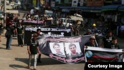 ရိုက်တာသတင်းထောက်နှစ်ဦးလွှတ်ရေး ပုသိမ်မှာဆန္ဒပြ (မြန်မာသတင်းသမားများ ကာကွယ်ရေးကော်မတီ)
