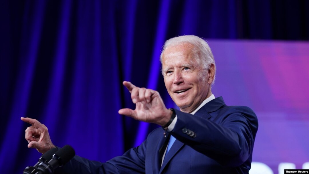 El candidato presidencial, Joe Biden, durante un evento de campaña en Wilmington, Delaware. 