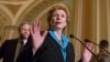 Sen. Debbie Stabenow, D-Mich., chairwoman of the Senate Agriculture Committee, speaks to reporters, June 10, 2013. 