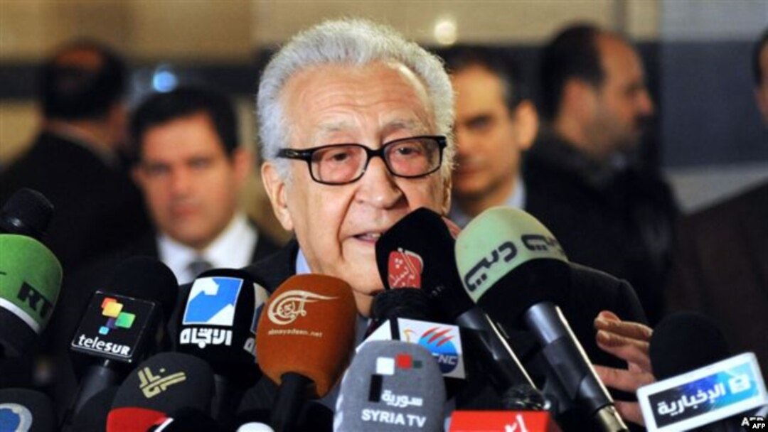 BMT va Arab Ligasining Suriya bo'yicha maxsus vakili Laxdar Braximiy Damashqda, 27-dekabr, 2012-yil