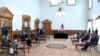 Ghani-Abdullah deal signing in Kabul, Afghanistan, May 17, 2020, in the presence of senior political figures including former President Hamid Karzai. (Credit: Afghan Presidential Palace)