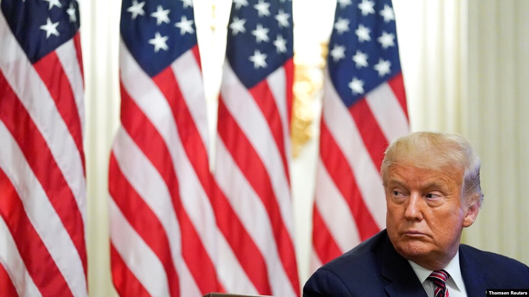 El presidente Donald Trump durante un acto sobre la reapertura de las escuelas celebrado en la Casa Blanca, el 12 de agosto de 2020.