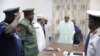 Nigerian President Muhammadu Buhari presides at a meeting with his nation's service chiefs in Abuja, June 2, 2015. 