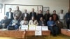 In this photo sent by an Iranian teacher to VOA's Kurdish Service, teachers stage a protest inside their office at a school in the city of Mahabad in West Azerbaijan province, Nov. 14, 2018.
