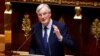 FILE - French Prime Minister Michel Barnier speaks at the National Assembly in Paris, France, Oct. 8, 2024. The government of France faces a no-confidence vote Wednesday, a move that could topple the government of Barnier. 