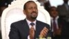 FILE - Ethiopia’s newly elected prime minister, Abiy Ahmed, attends a rally during his visit to Ambo in the Oromiya region of Ethiopia, April 11, 2018. In his first U.S. visit, Abiy will focus on connecting with diaspora communities.