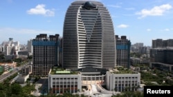 中國海南省海口市的海航集團總部大樓（2018年5月6日）。