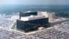 An undated aerial handout photo shows the National Security Agency (NSA) headquarters building in Fort Meade, Maryland. 