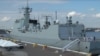 中國海軍編隊的三艘軍艦靠岸美國海軍第三大軍港弗羅里達的梅波特港。