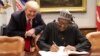 Shugaba Buhari Tare Da Shugaba Trump Yau A Fadar White House