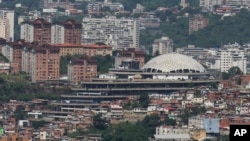 La sede del Servicio Bolivariano de Inteligencia Nacional (SEBIN), conocida como El Helicoide, en Caracas, Venezuela, el 27 de julio.